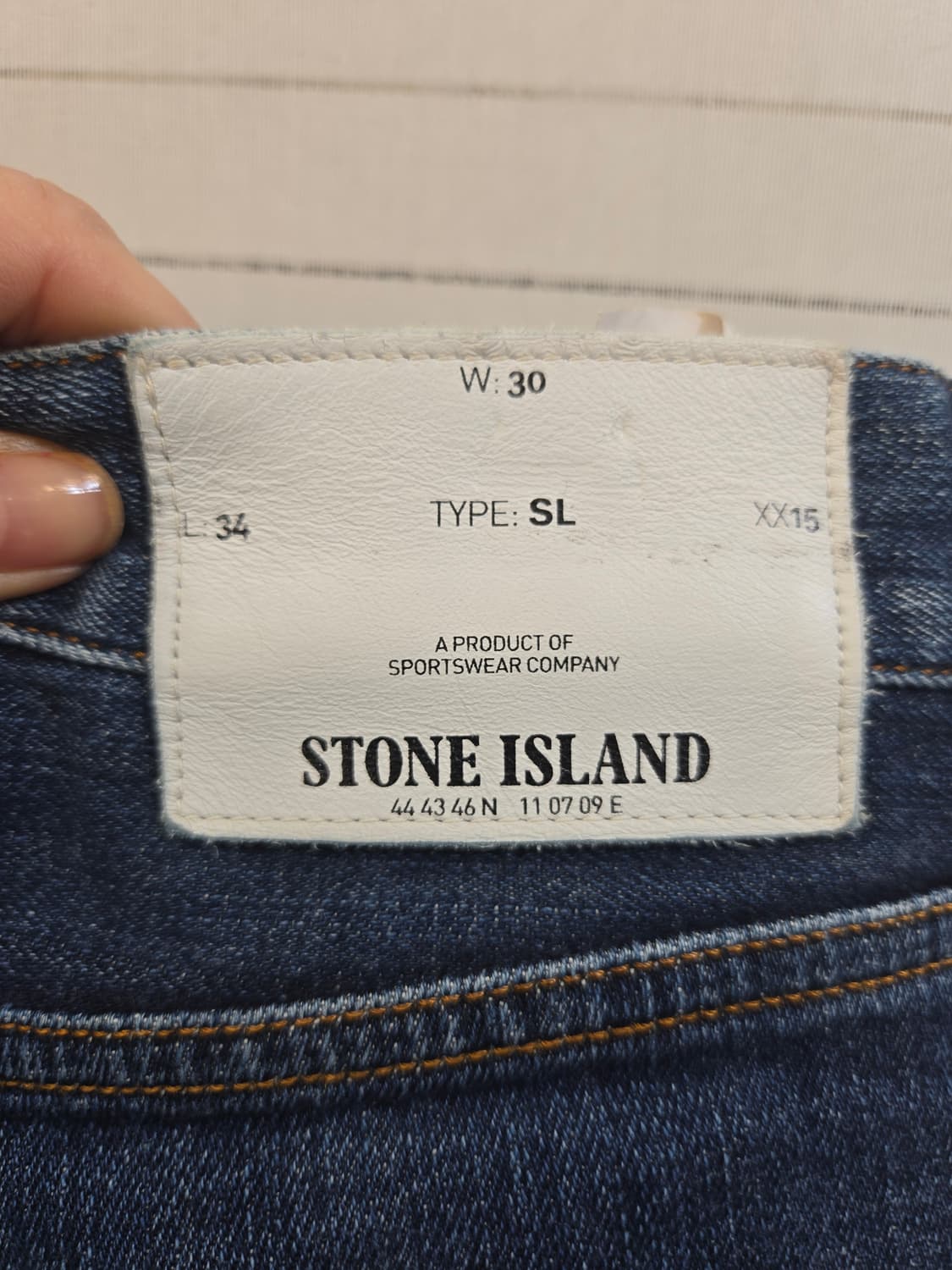 스톤 데님 정품바지 상품이미지3