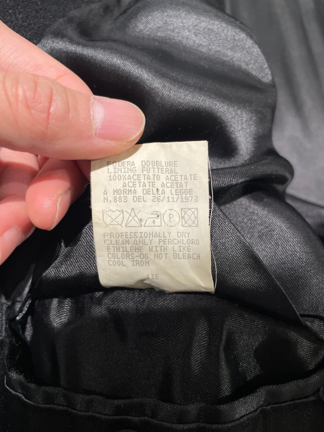 베르수스 블랙 클래시크 울 코트 상품이미지8