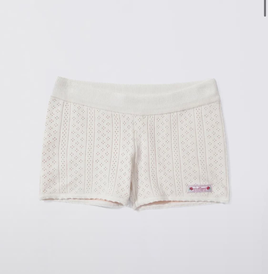 스컬프터 아이보리 쇼츠 Eyelet Knit Shorts Ivory 상품이미지1