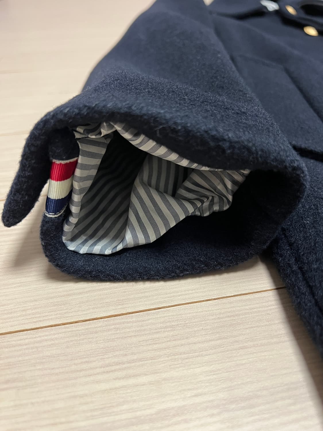 하이엔드 울·캐시미어 혼방 클래식 발마칸 코트 / 네이비 / 50 상품이미지6