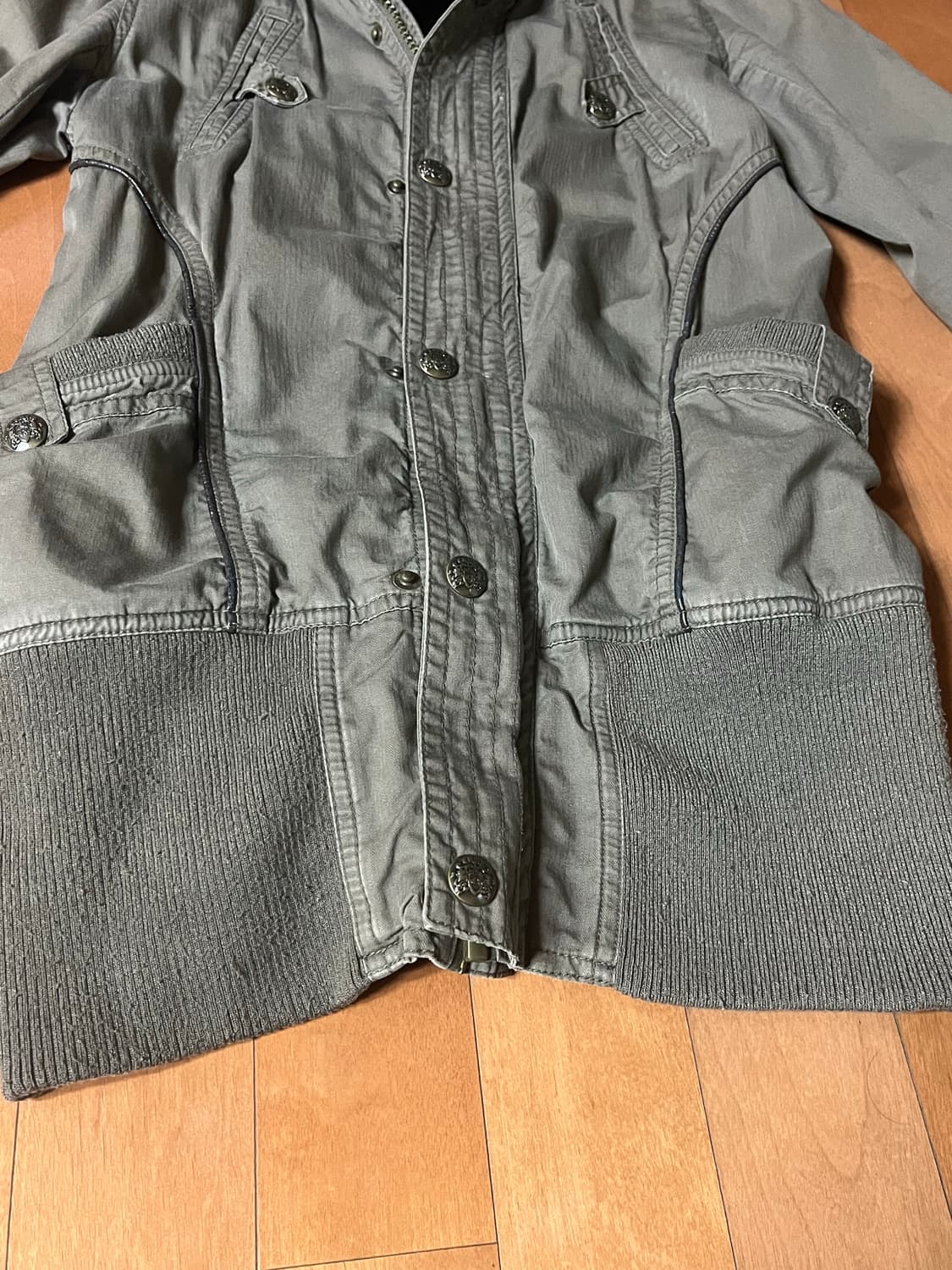 Wrist belted detail jacket 빈티지 하이넥 자켓 상품이미지2