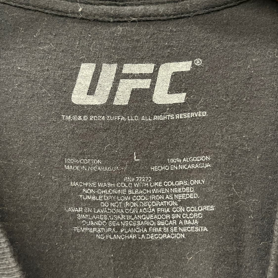 UFC 오피셜 굿즈 월드와이드 챔피언스 프린팅 반팔 티셔츠 N1779 상품이미지6