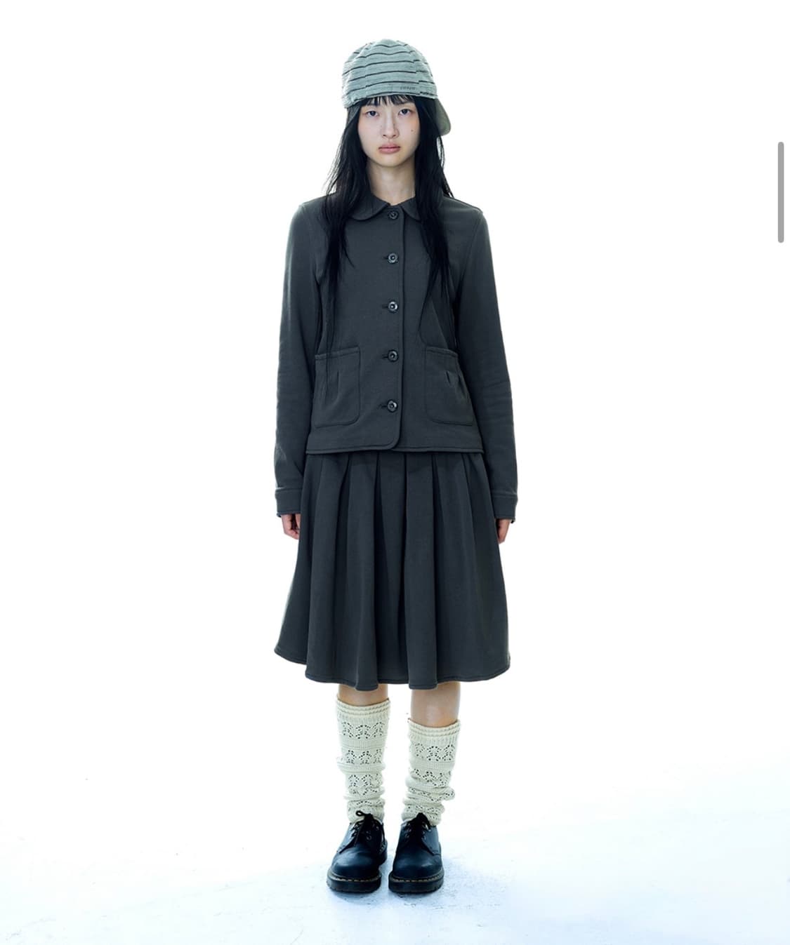 코이세이오 코지 스웻 재킷 차콜 상품이미지2