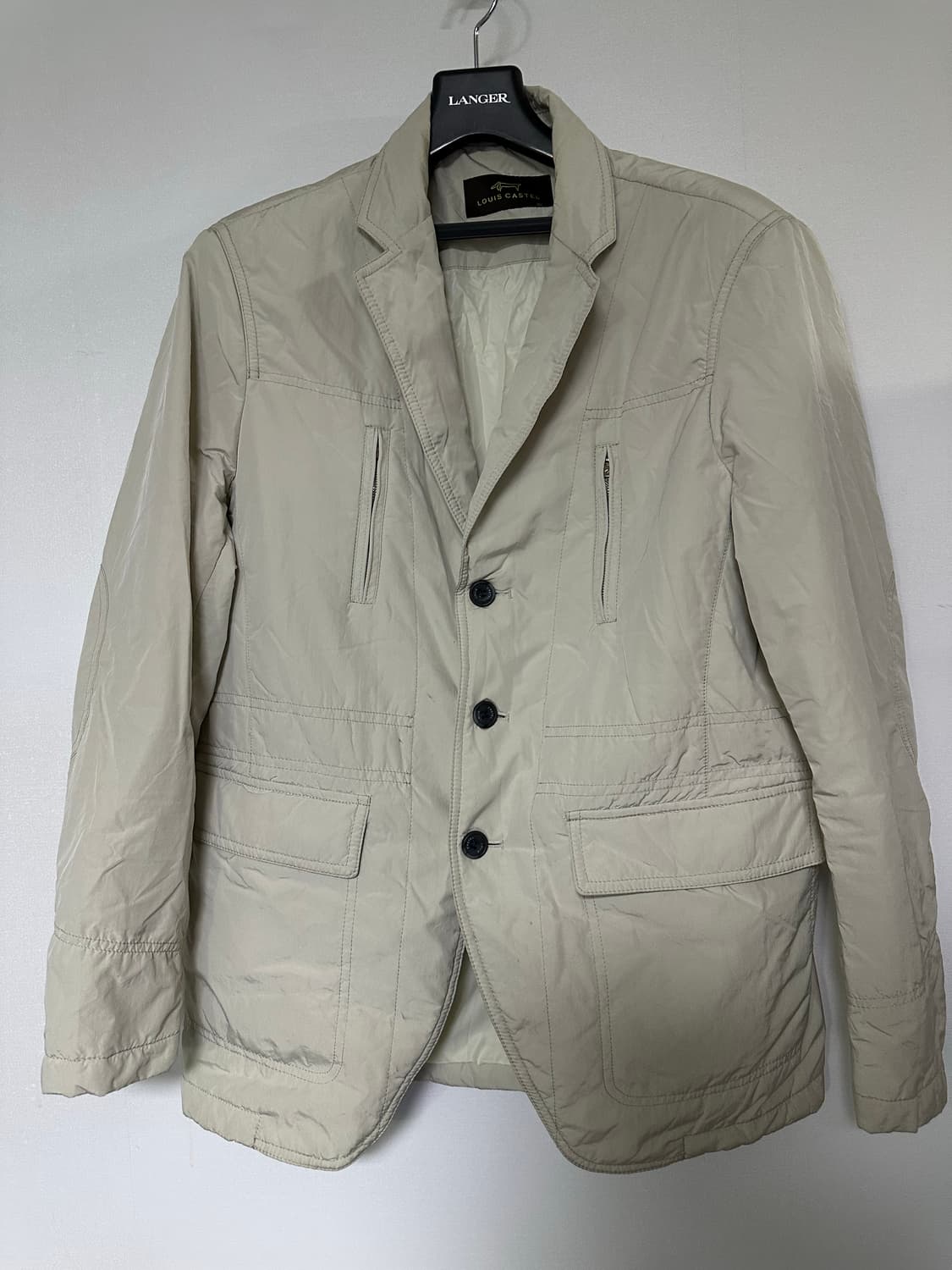 루이까스텔 베이지 봄버 자켓 상품이미지1