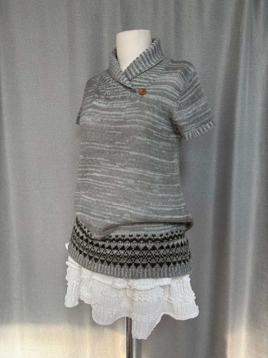 노라 윈터 숄카라 반팔 풀오버 상품이미지7