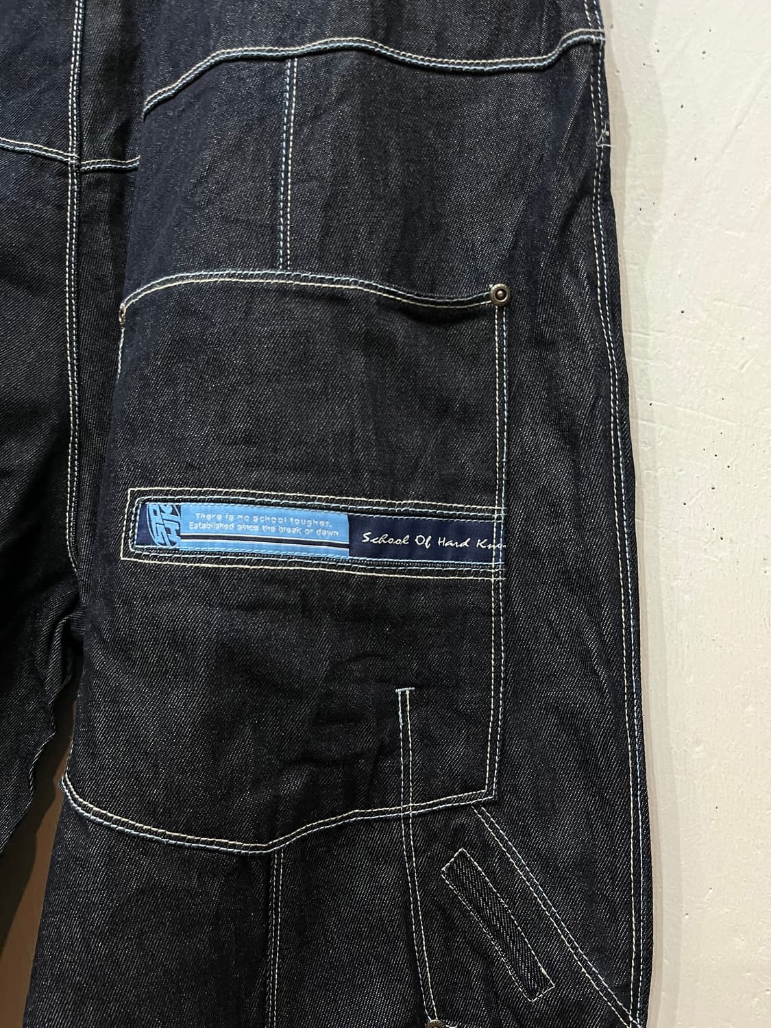 SCHOOL OF HARD KNOCKS 올드스쿨 와이드 데님팬츠 38 상품이미지7