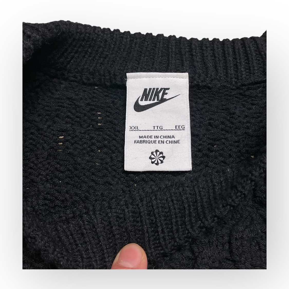 2XL)나이키 스우시 케이블 니트 상품이미지4