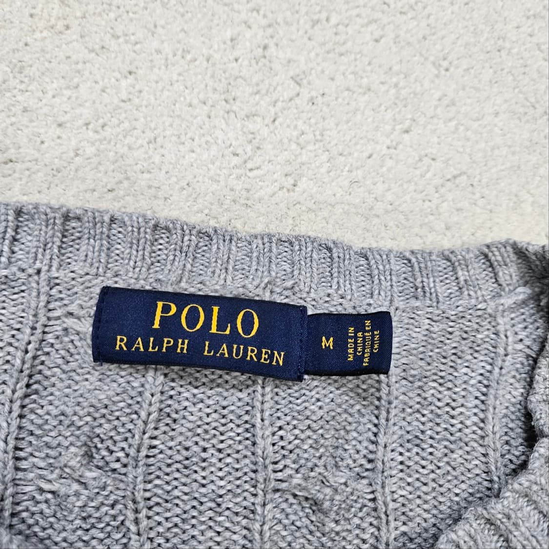 폴로 랄프 로렌 신형 케이블 니트 M 상품이미지5
