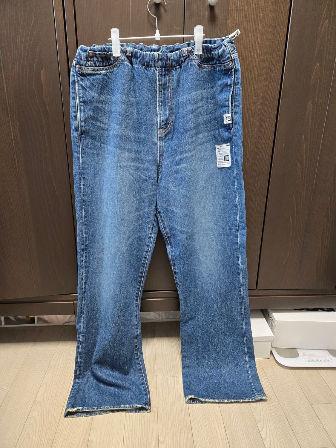미하라 야스히로 로고 패치 루즈핏 데님 50사이즈 상품이미지1
