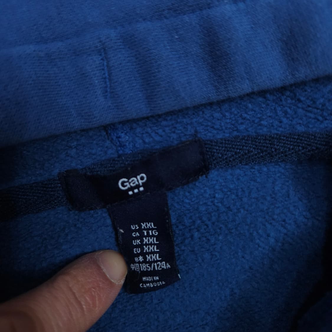 갭 후드 집업 XXL 상품이미지5