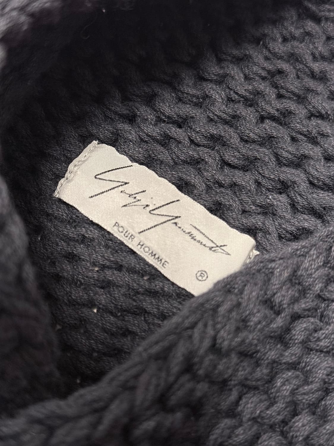 Yohji Yamamoto pour homme 백로고 프린지 가디건 상품이미지5