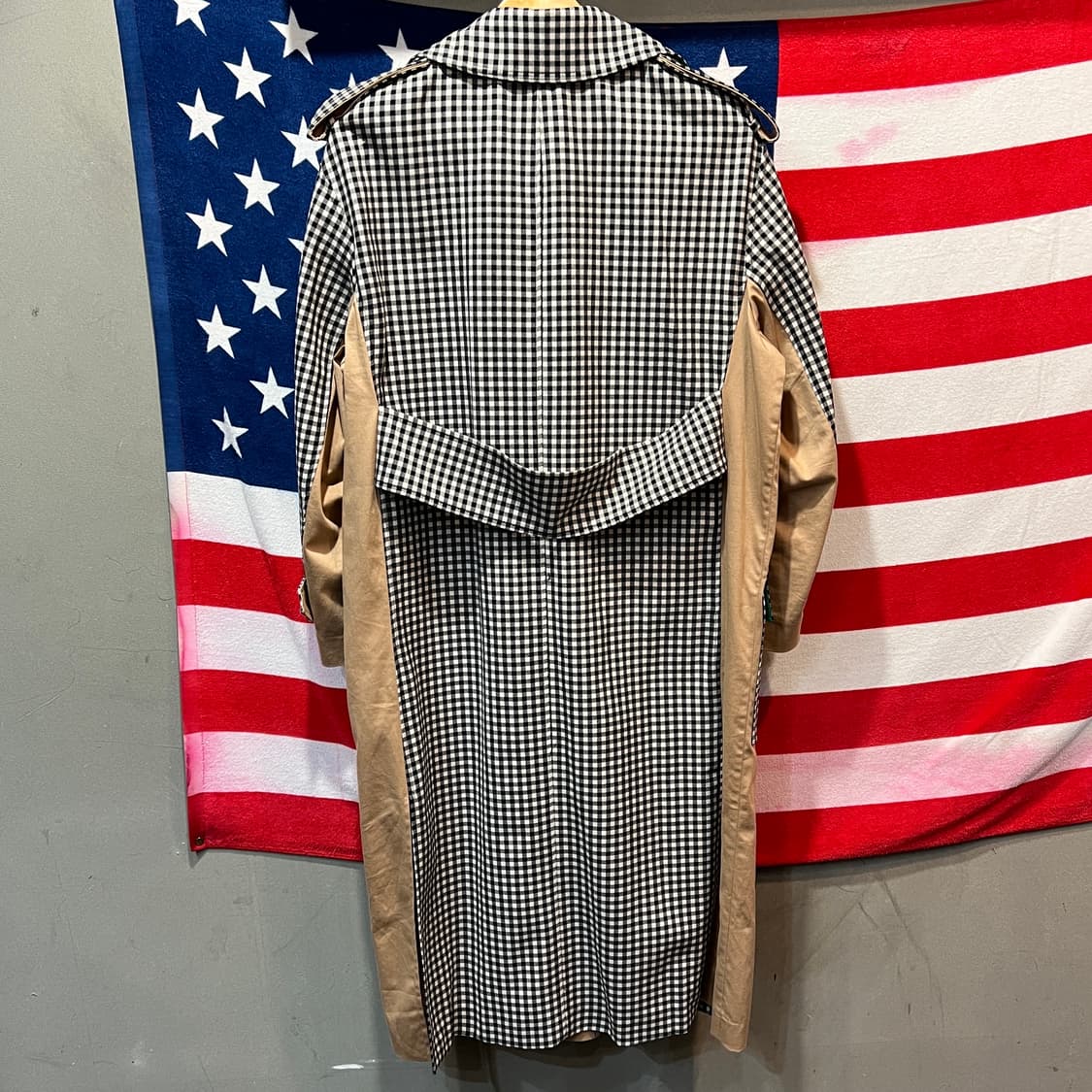 MUSEE 뮤제 체크 롱 트렌치 코트 상품이미지2