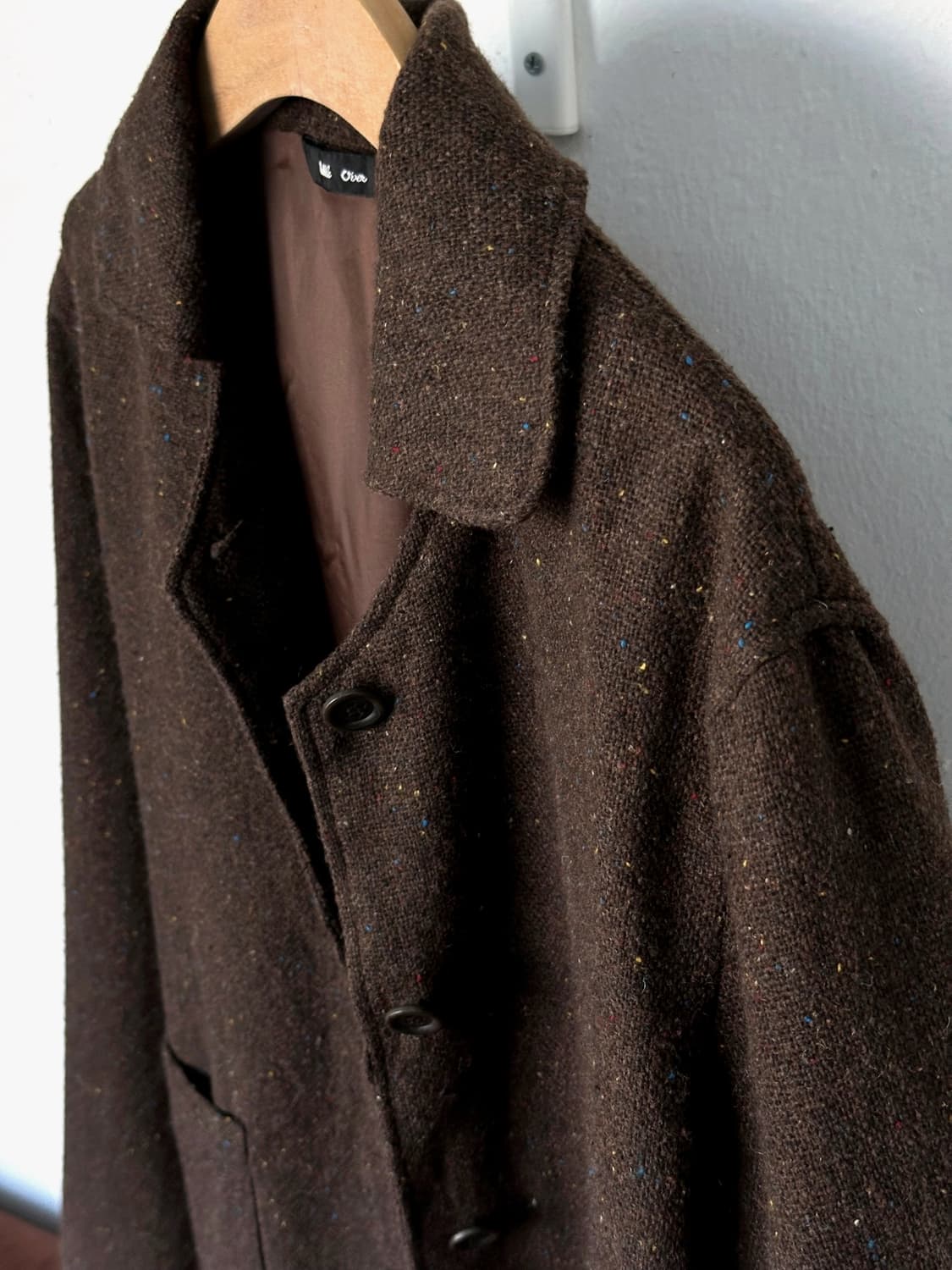 Tweed fabric design collar jacket 상품이미지3