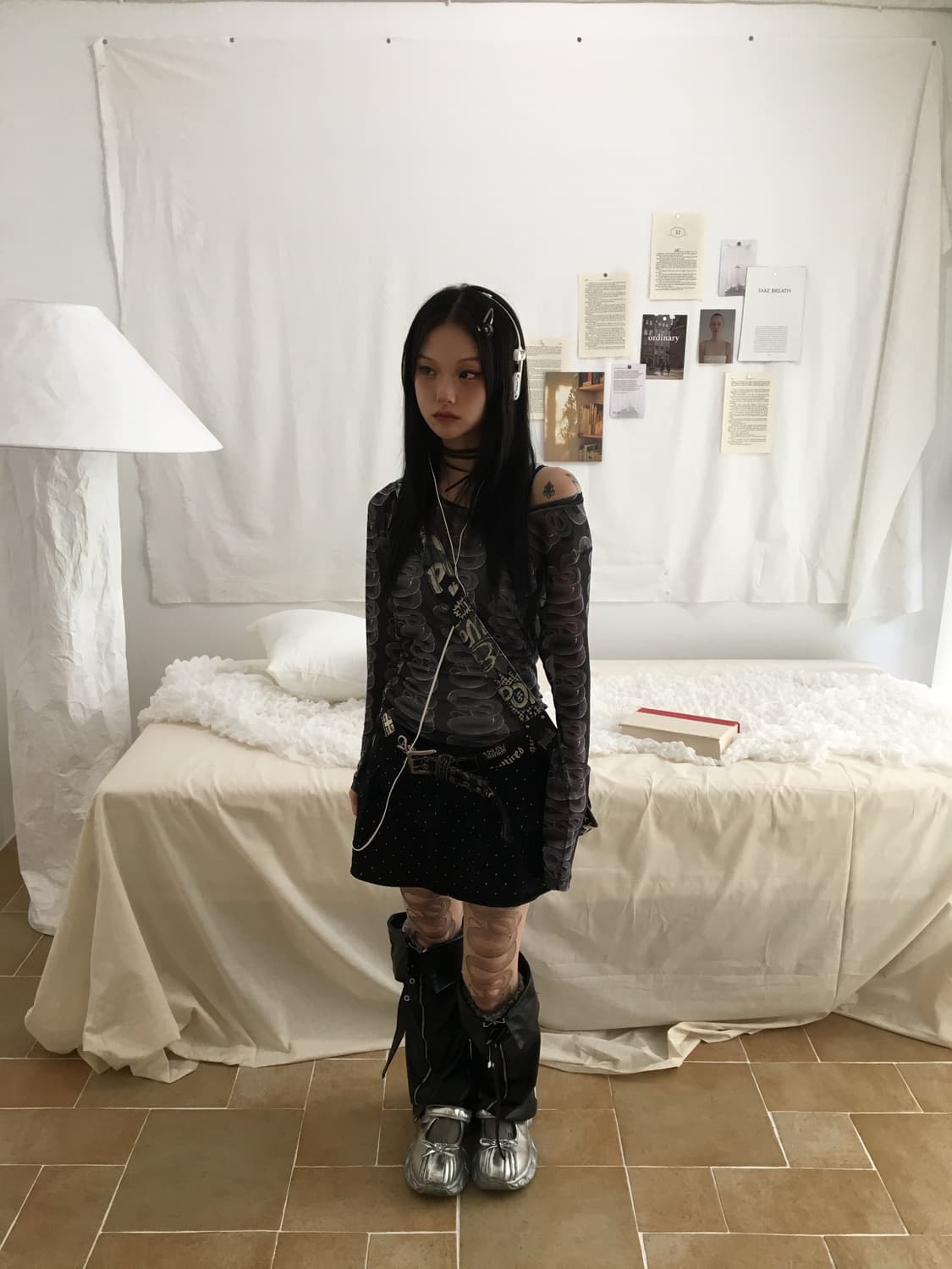 히스테릭글래머 스네이크 메쉬탑 상품이미지5