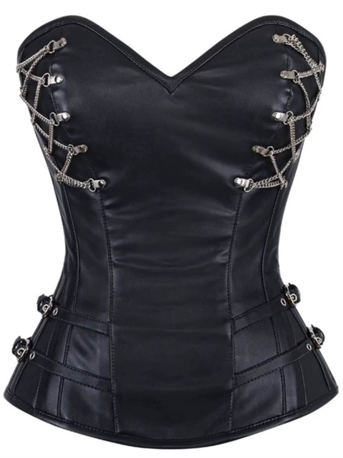 레더 체인 탑  상품이미지2