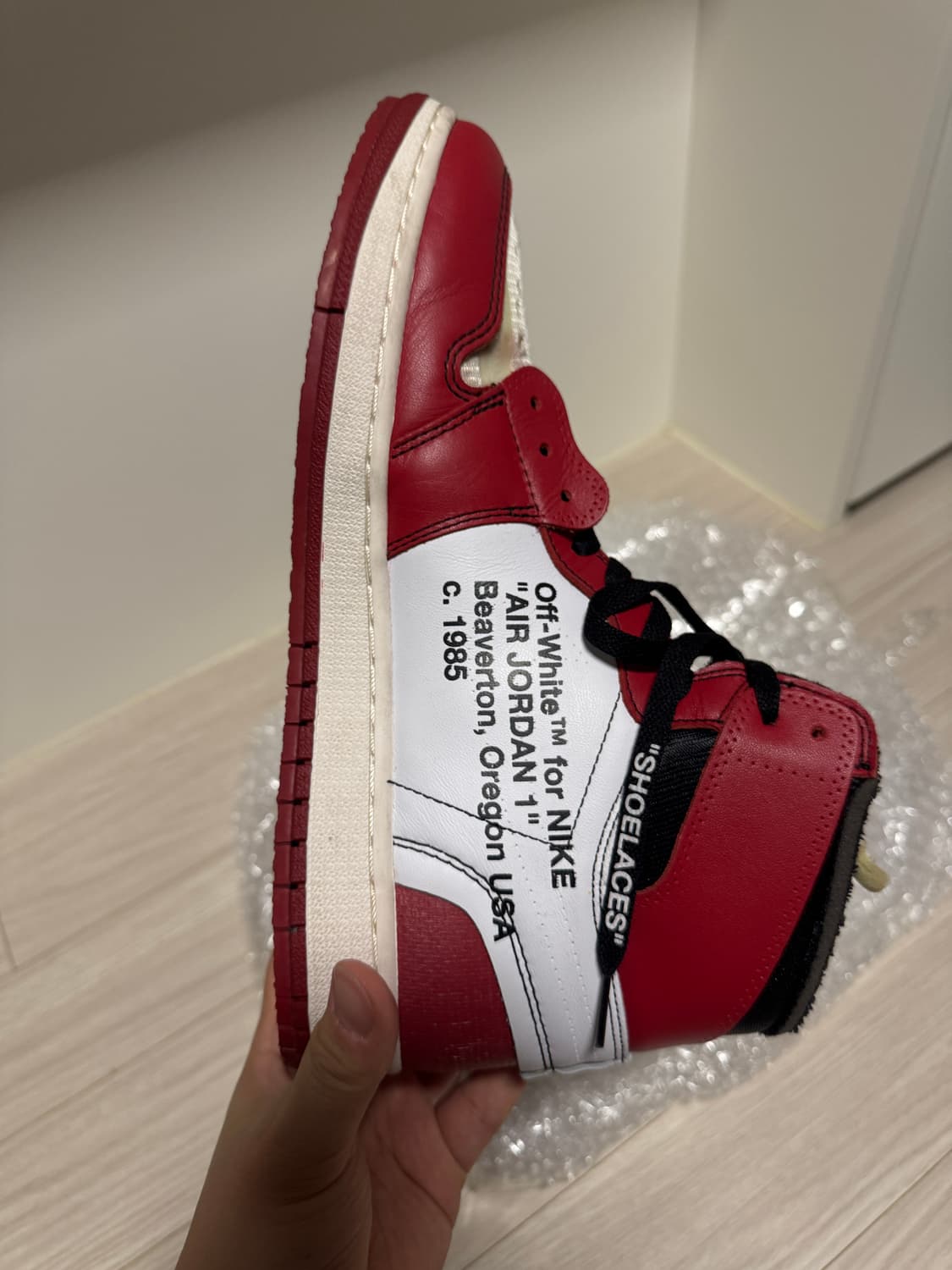 [295] 조던 1 x 오프화이트 레트로 하이 시카고 더 텐 상품이미지4