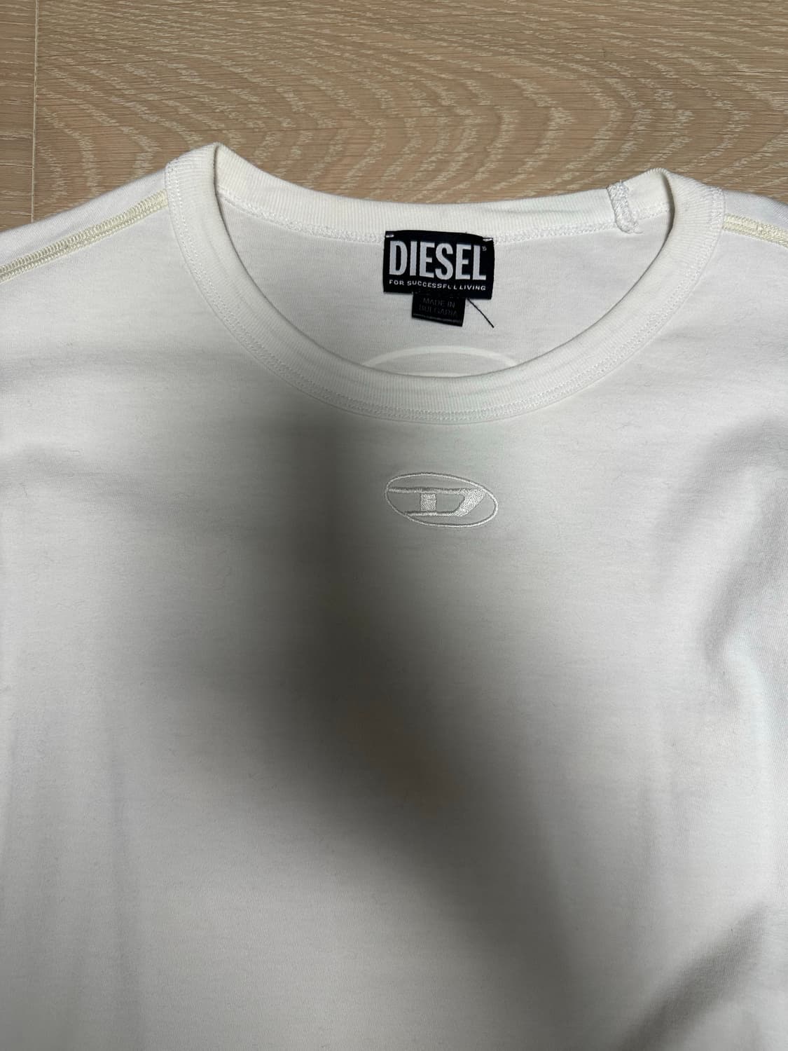 Diesel 흰색 긴팔 티셔츠 XXL 상품이미지2