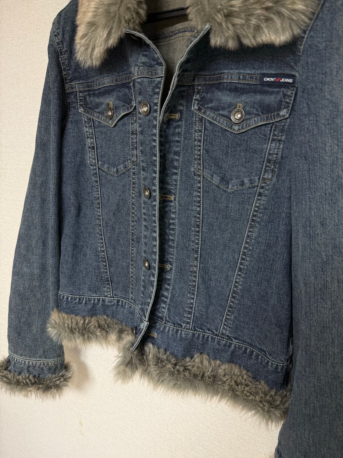 Dkny 데님 자켓 데님 퍼트리밍 자켓 상품이미지2
