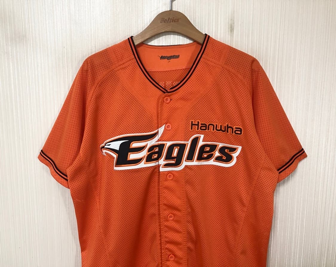 KBO 한화이글스 오렌지홈 유니폼/져지 100 #52 김태균 상품이미지3