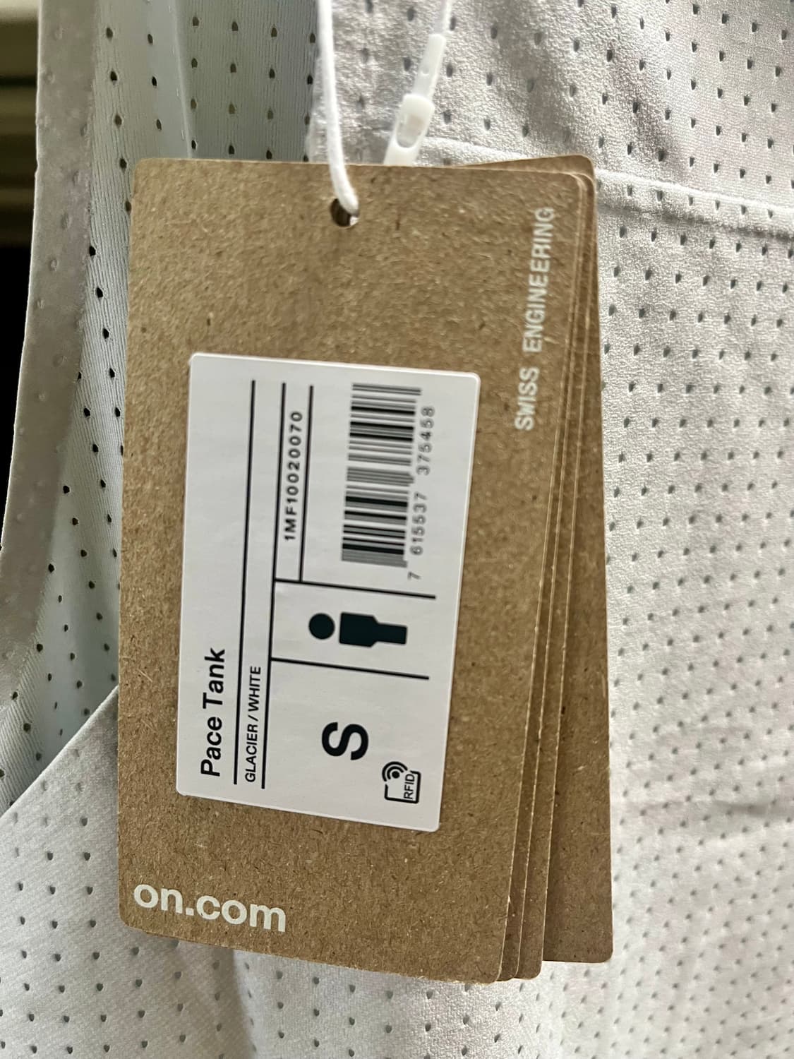 온러닝 페이스 탱크탑 글레이셔화이트 S사이즈 새상품 상품이미지4