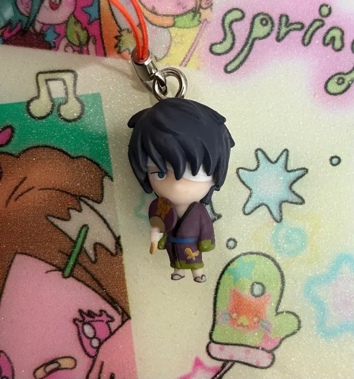 은혼 타카스기 신스케 마츠리 고전 피규어 스트랩 키링 상품이미지1