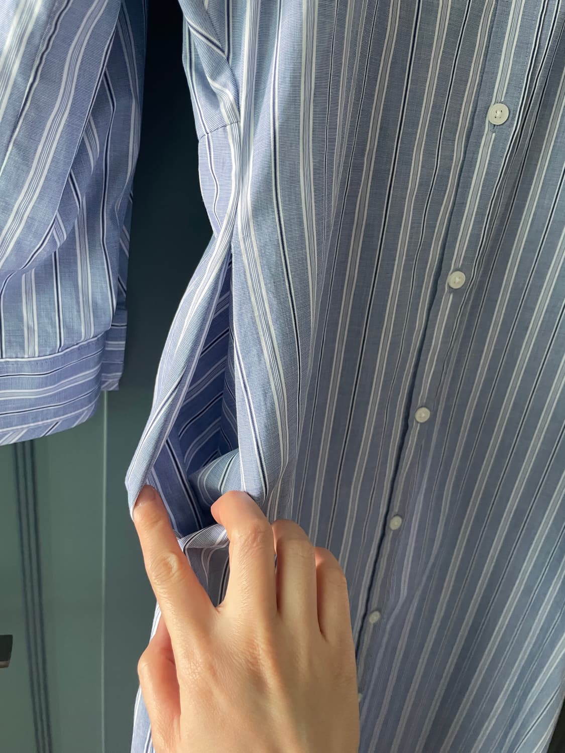 COS  스트라이프 셔츠 원피스 38size 상품이미지7