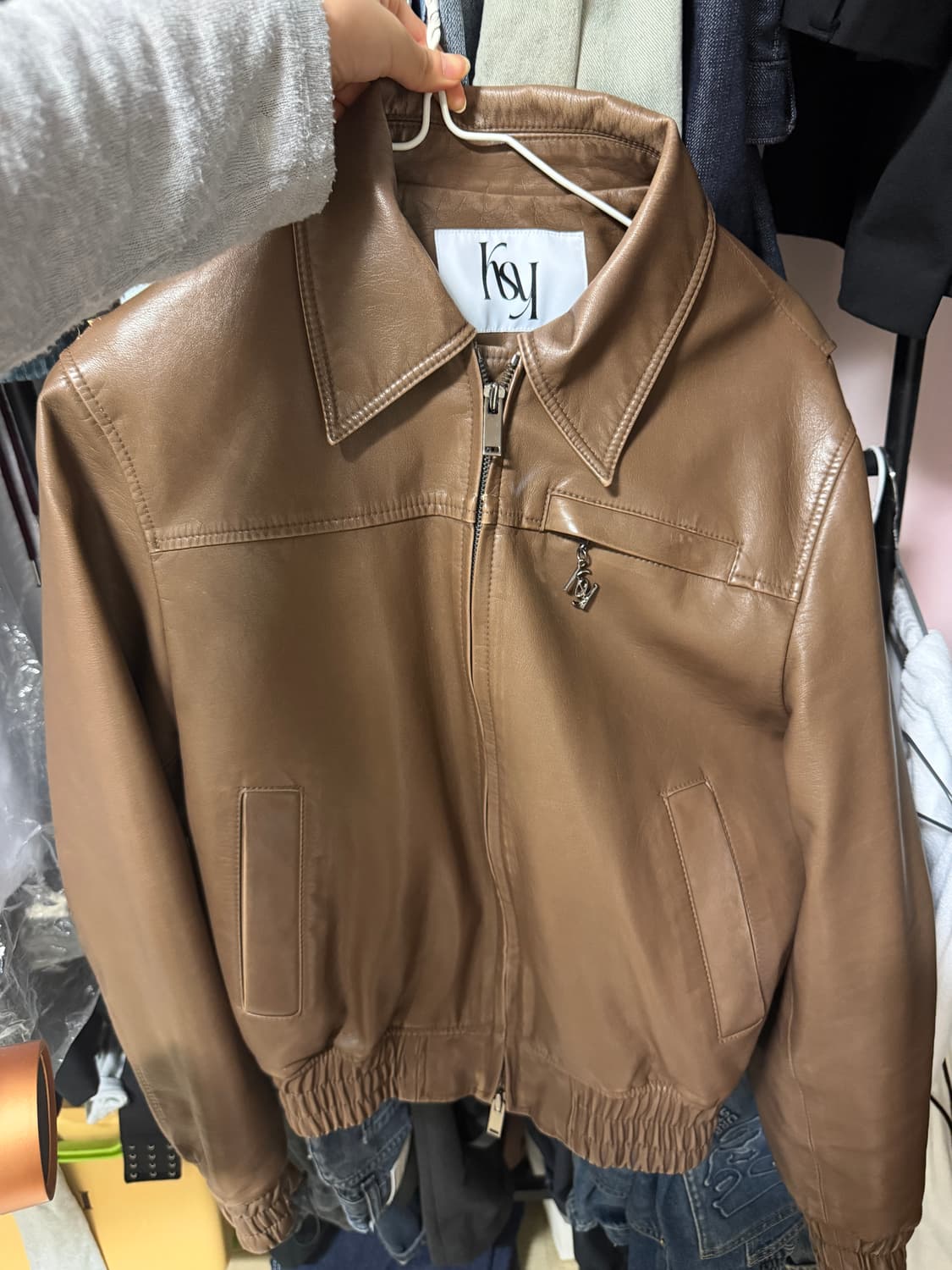 키시닝 레더 자켓 상품이미지2