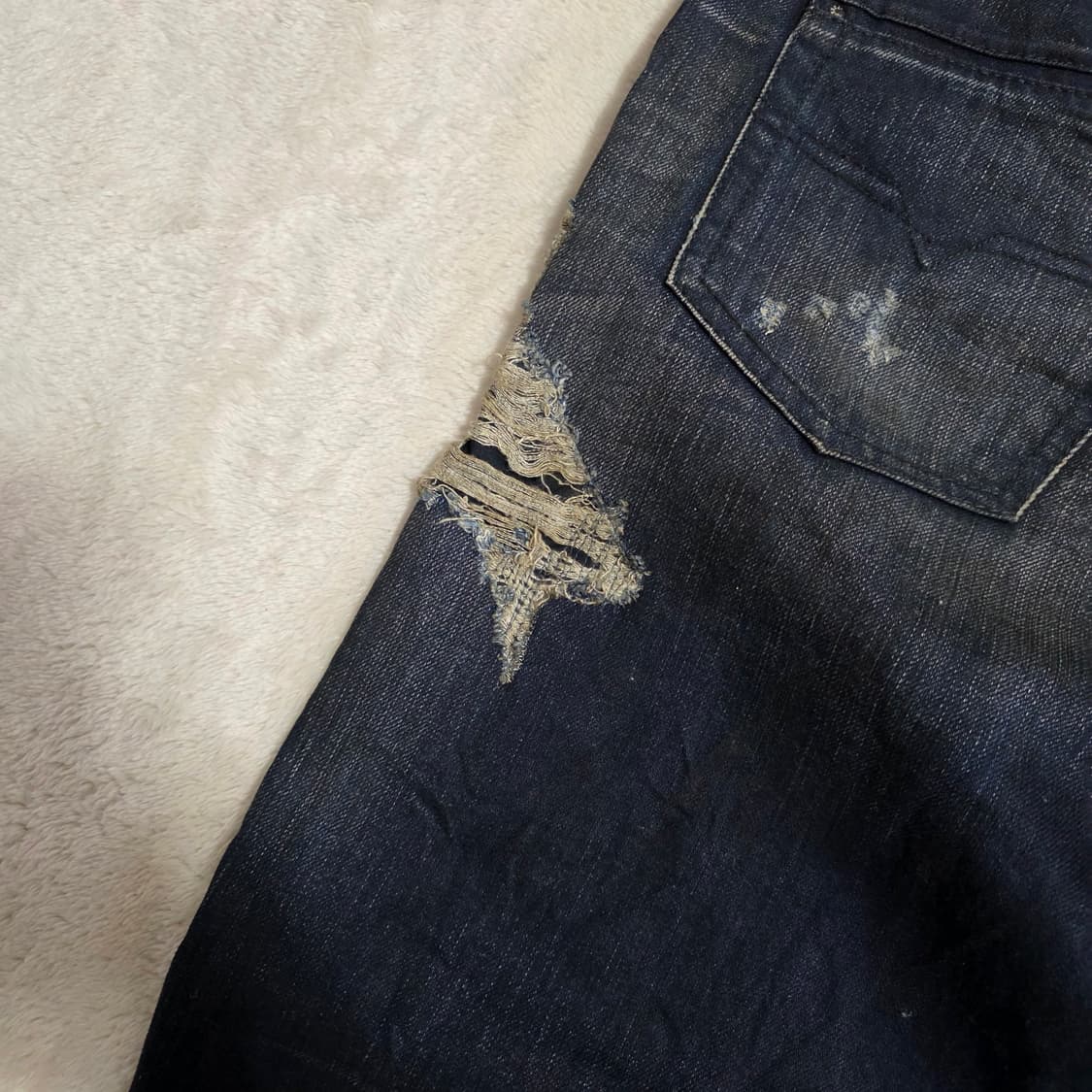 (32)Diesel 디젤 데미지 워싱 데님 팬츠 상품이미지6