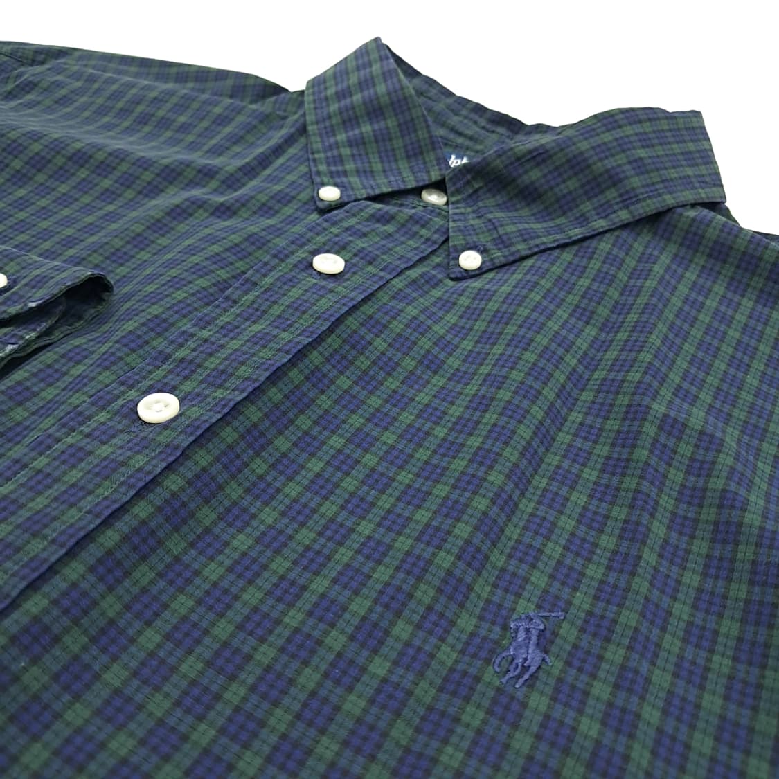 CN790 2XL 폴로 랄프로렌 모던블랙워치 타탄체크 긴팔 셔츠 남방 상품이미지5