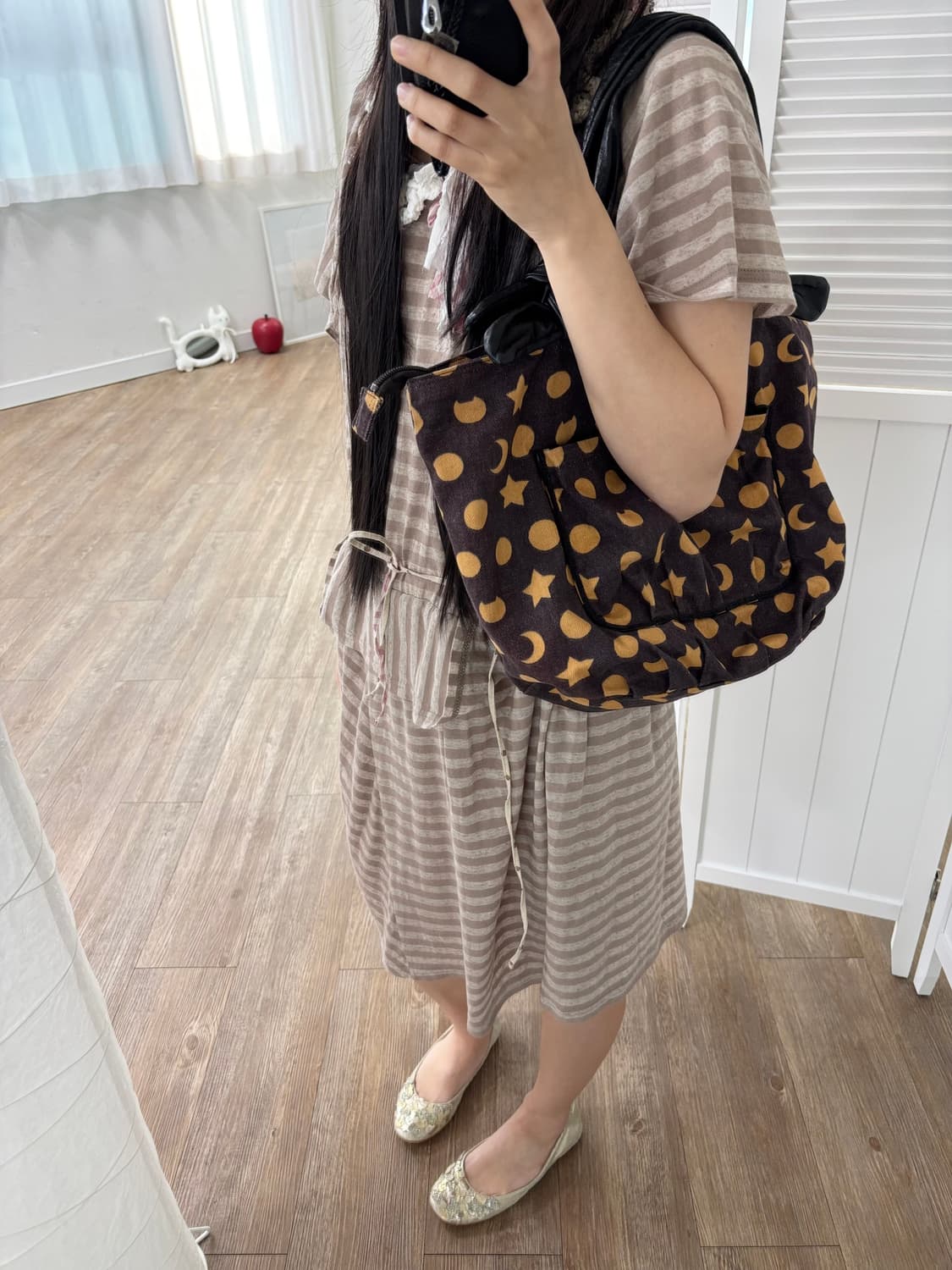 츠모리치사토 달과별 숄더백 상품이미지3