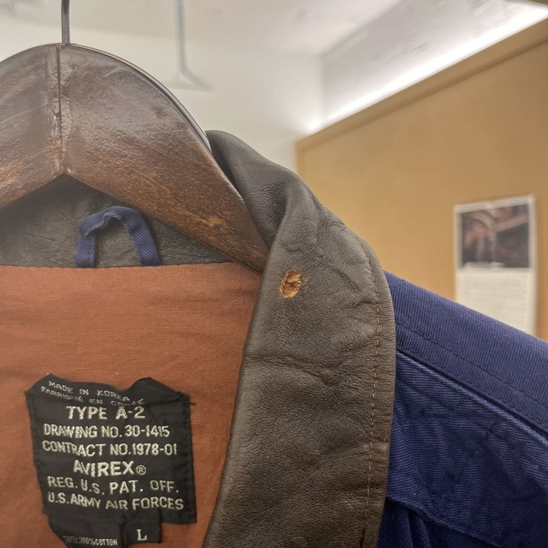 아비렉스 핀업걸 빈티지 A-2 항공자켓 L C10376 상품이미지7