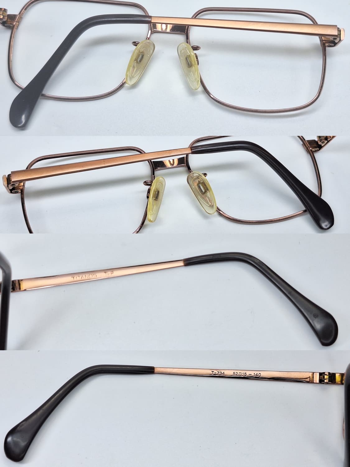 일본제 순수 티타늄 골드 안경테/마루망 TITANOS T-734 빈티지 상품이미지4