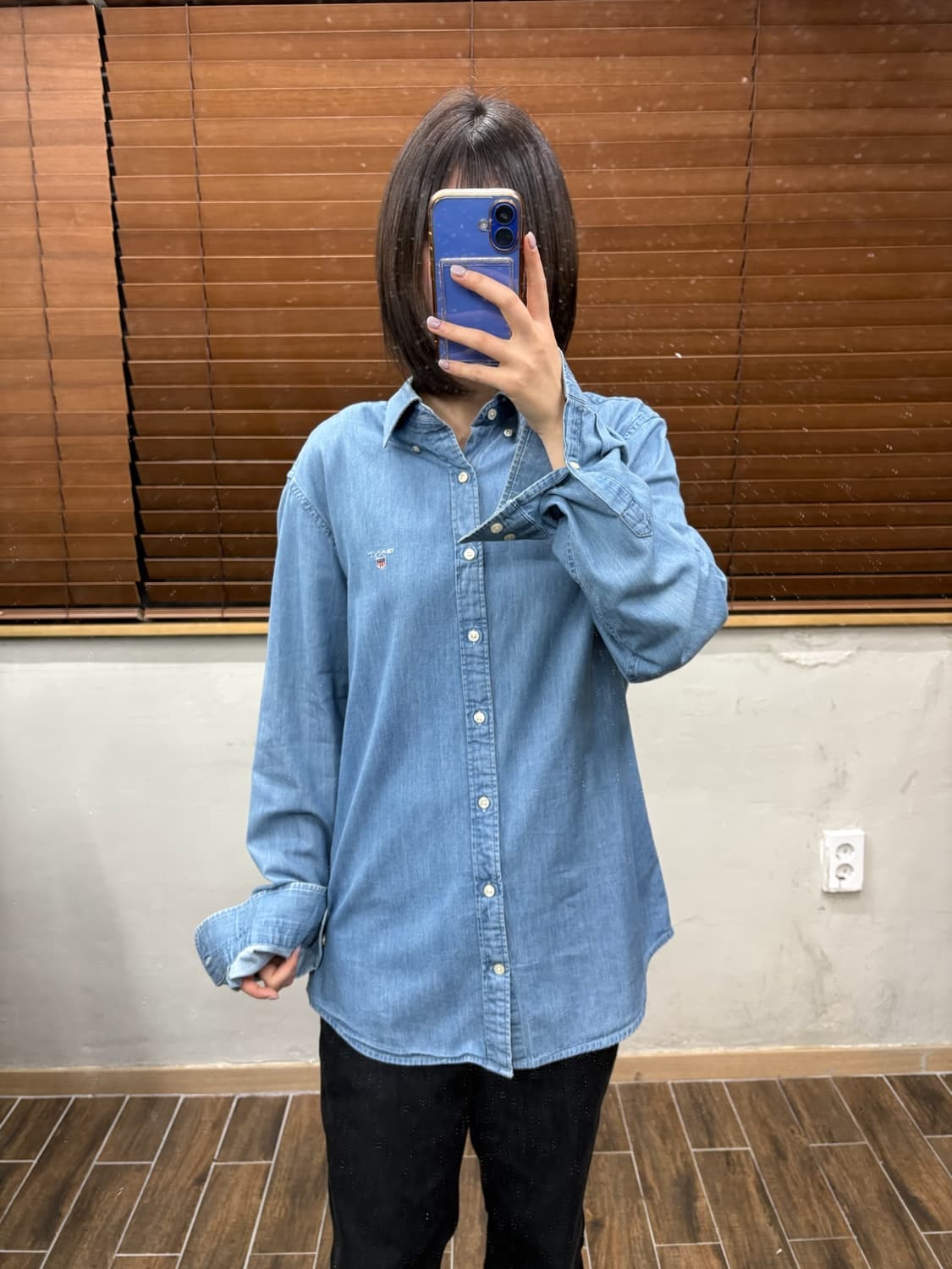 GANT 간트 인디고 데님 셔츠 상품이미지2