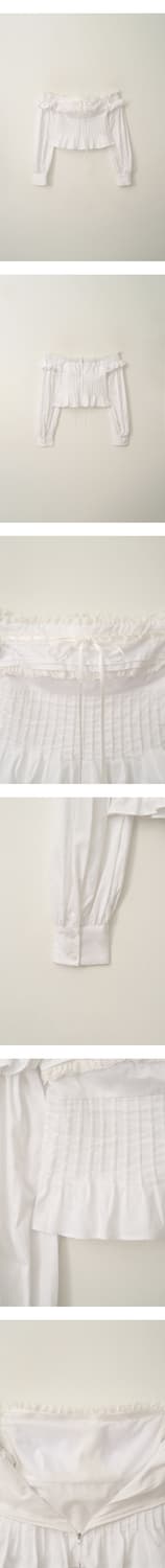 더티스 레이스 리본 오프숄더 블라우스 새상품 상품이미지4