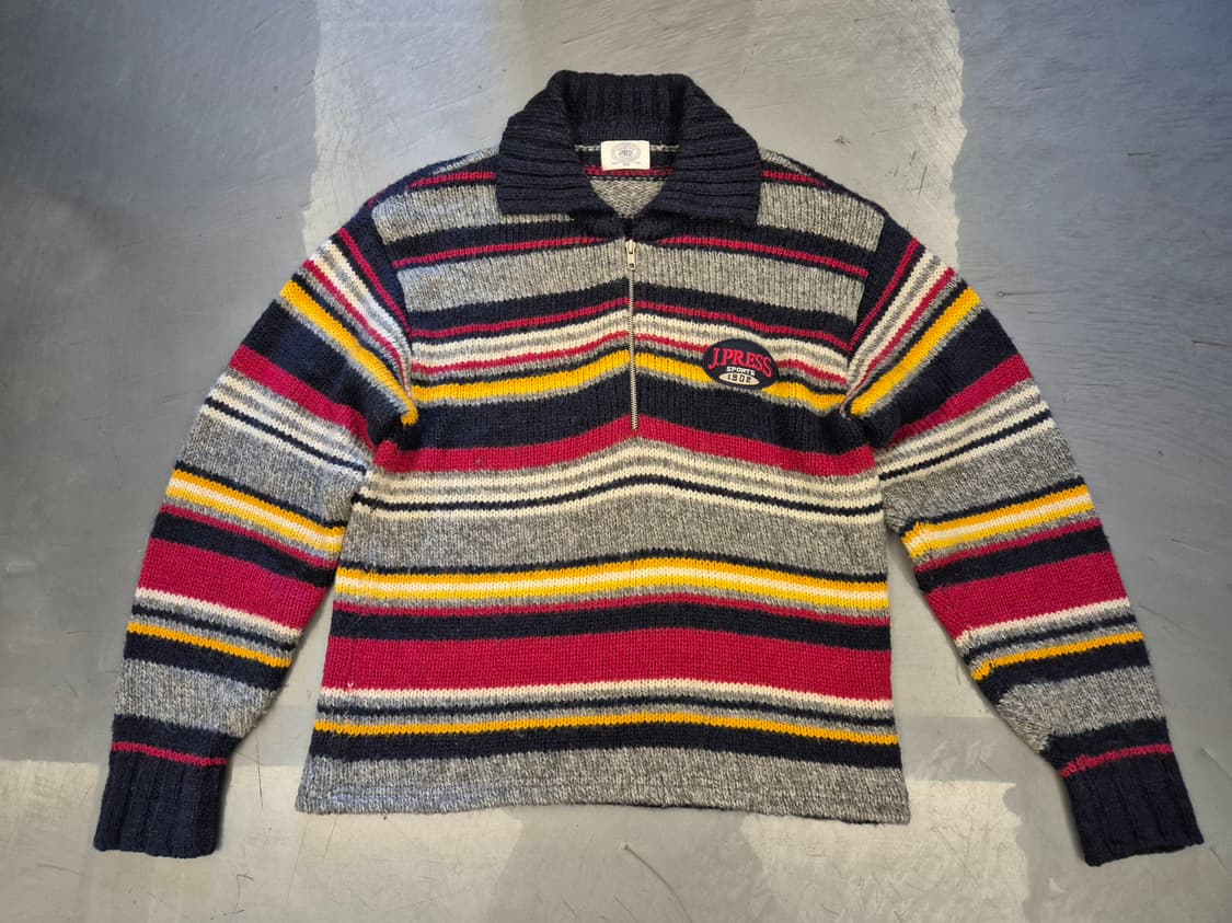 90s 제이프레스 하프 짚업 니트 상품이미지1