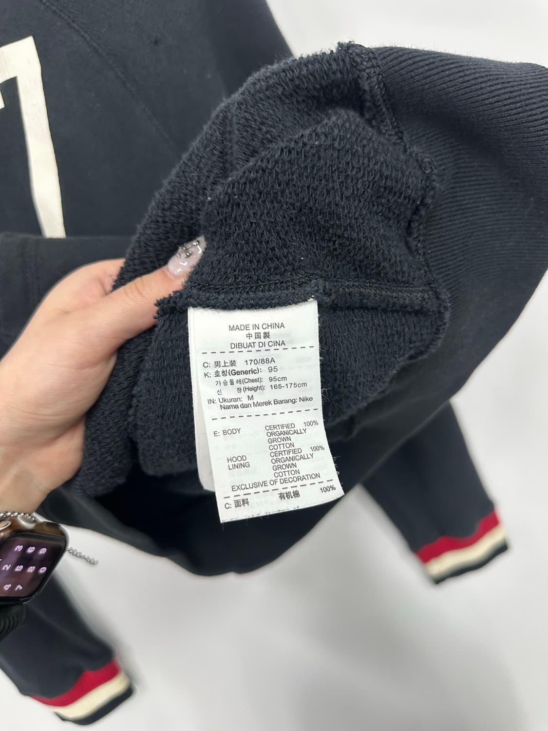 나이키 스우시 7 블랙 후드집업  상품이미지3