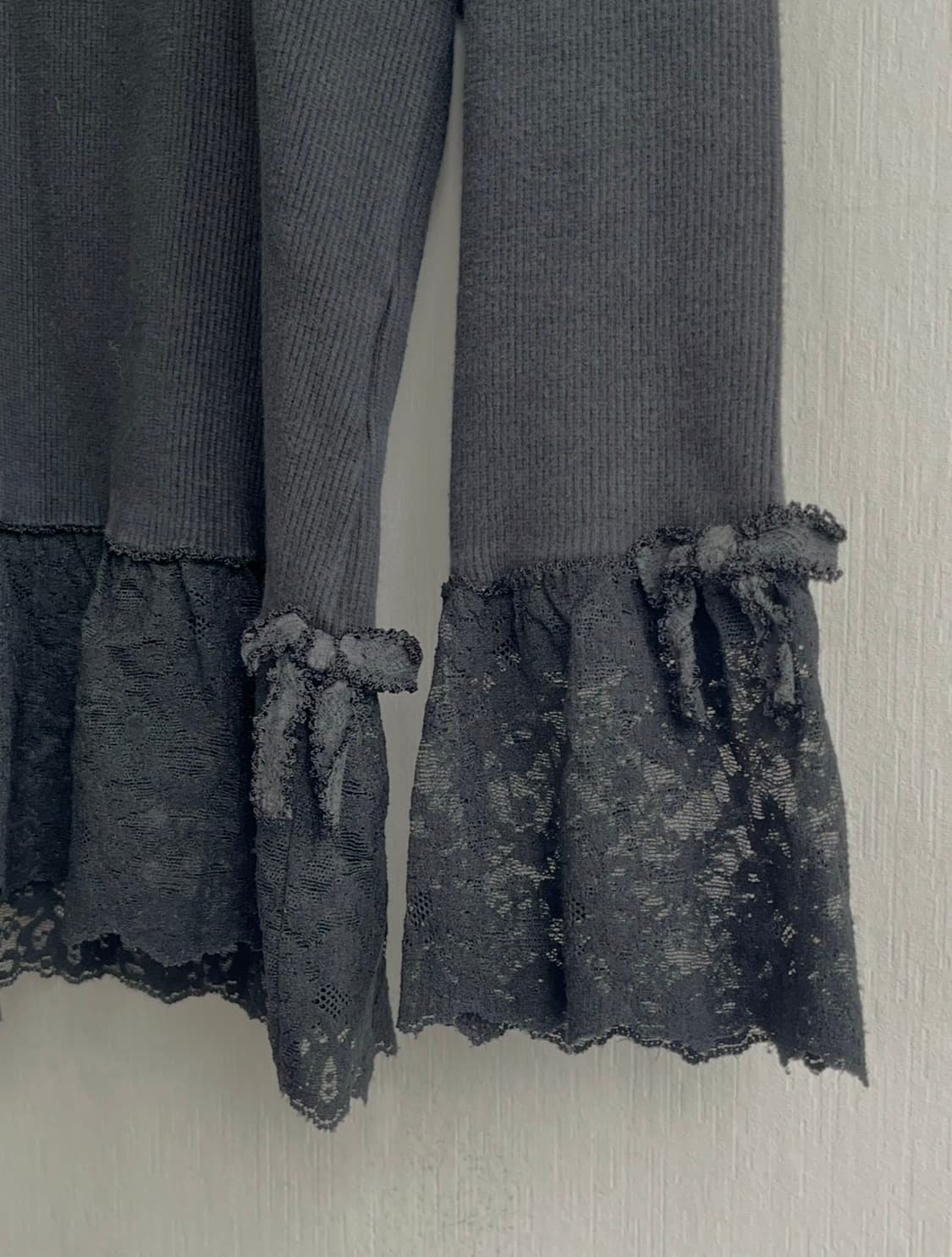 Kaneko Isao 레이스 리본 니트 상품이미지4