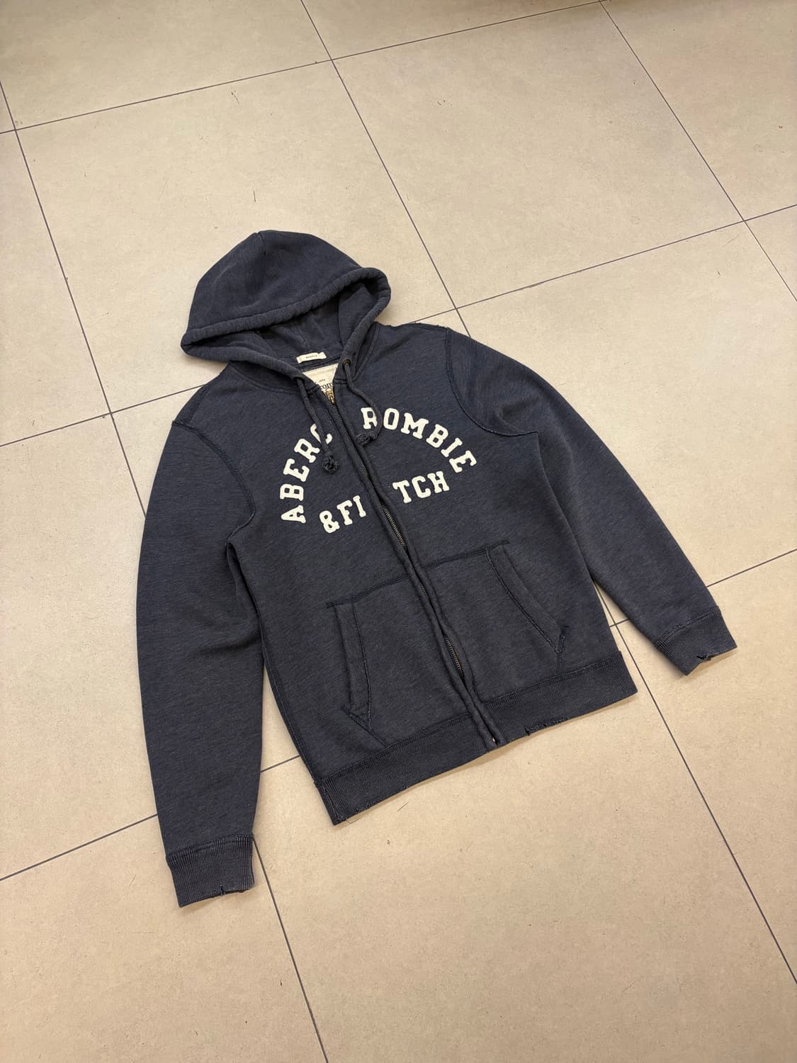 아베크롬비 네이비 워싱 후드집업 상품이미지2
