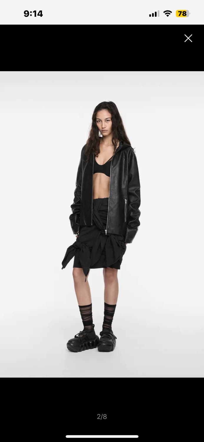 나체 후디 레더자켓 (1사이즈)  상품이미지3