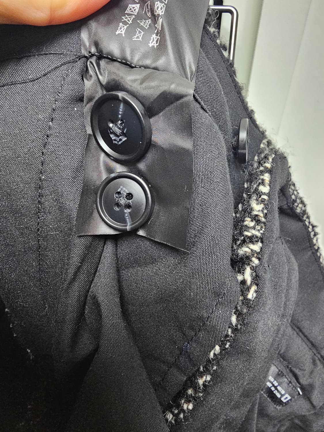 새상품 자라 와이드핏 헤링본 벨트 팬츠 상품이미지6