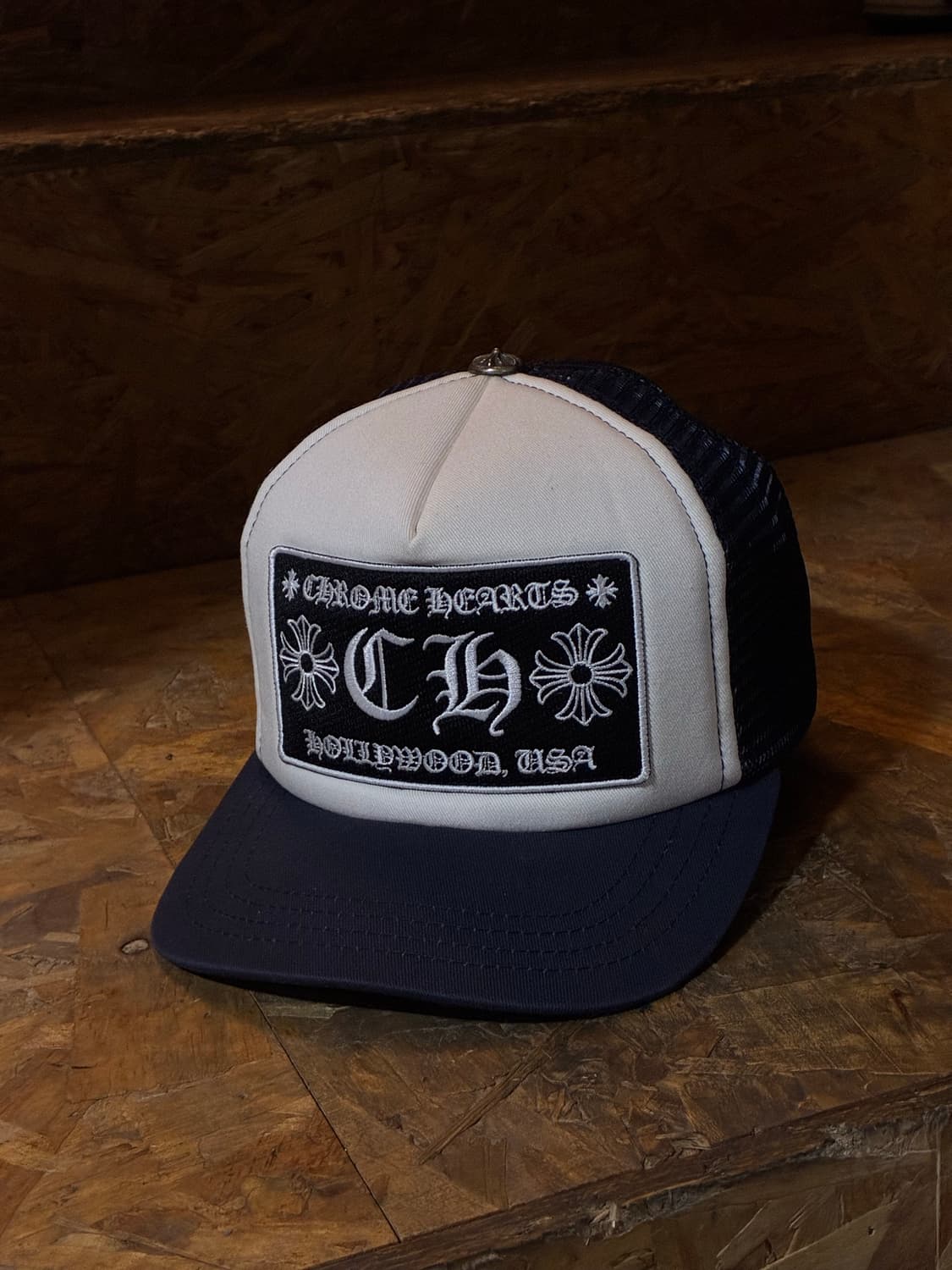 Chrome Hearts 크롬하츠 ch로고 블루 헐리우드 메쉬캡 상품이미지1