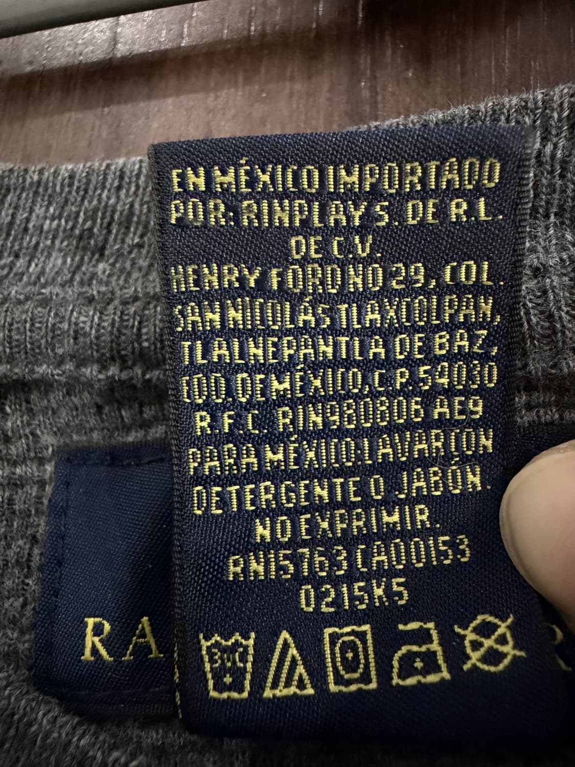 폴로 랄프로렌 배색 와플티 상품이미지5