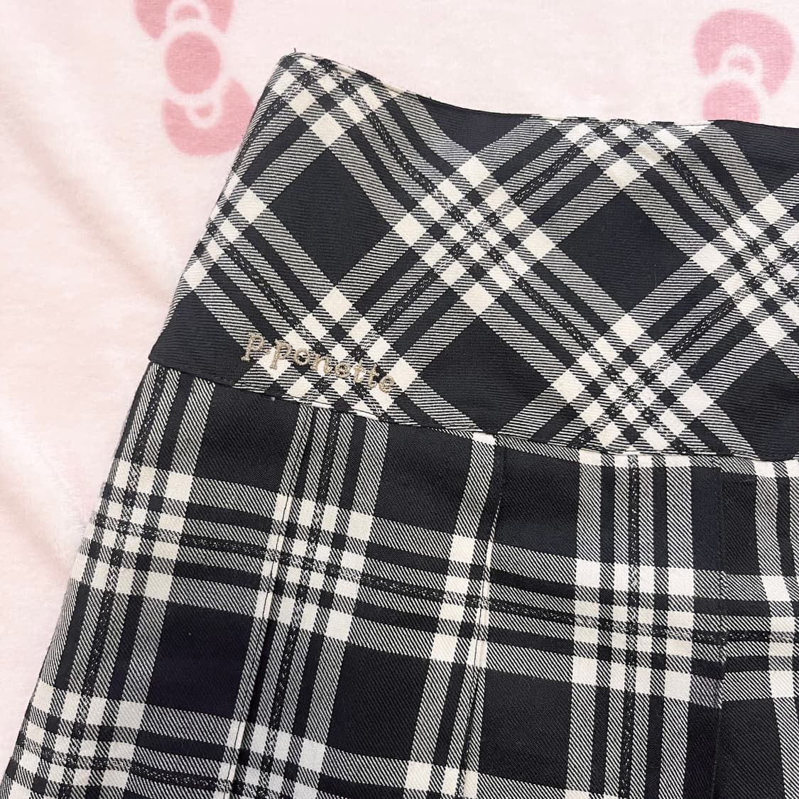 POM PONETTE 오네 갸루 체크 스커트 상품이미지4
