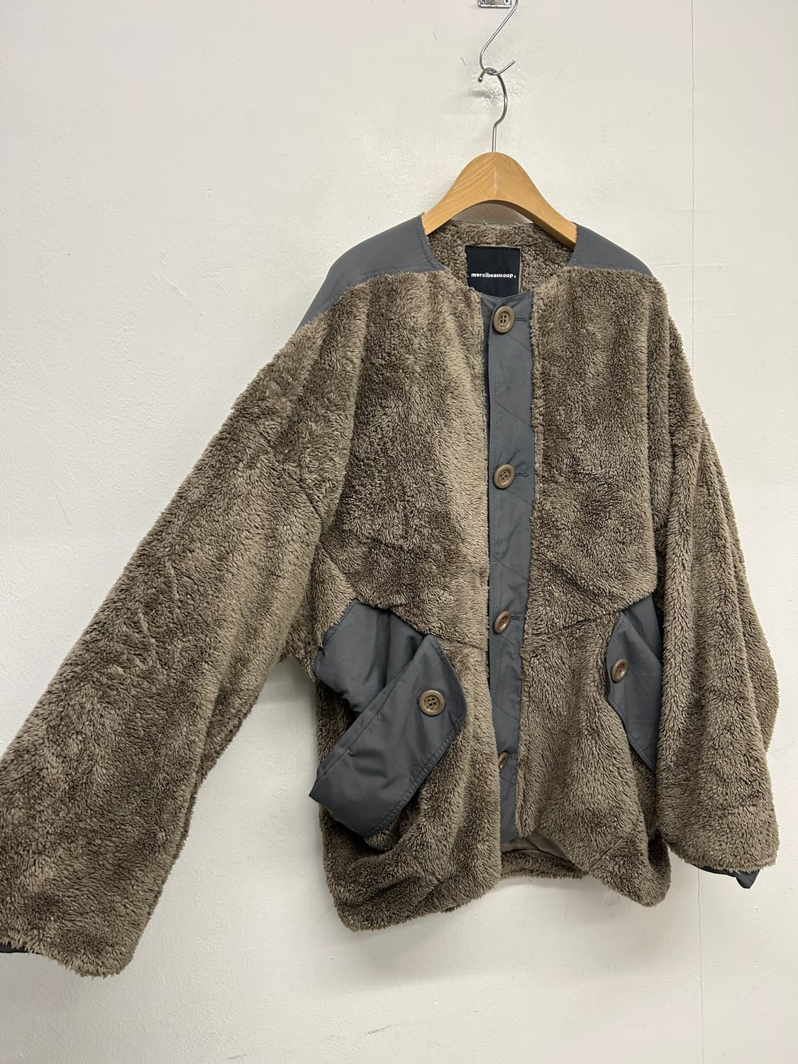 merci beaucoup 오버핏 플리스 자켓 상품이미지2