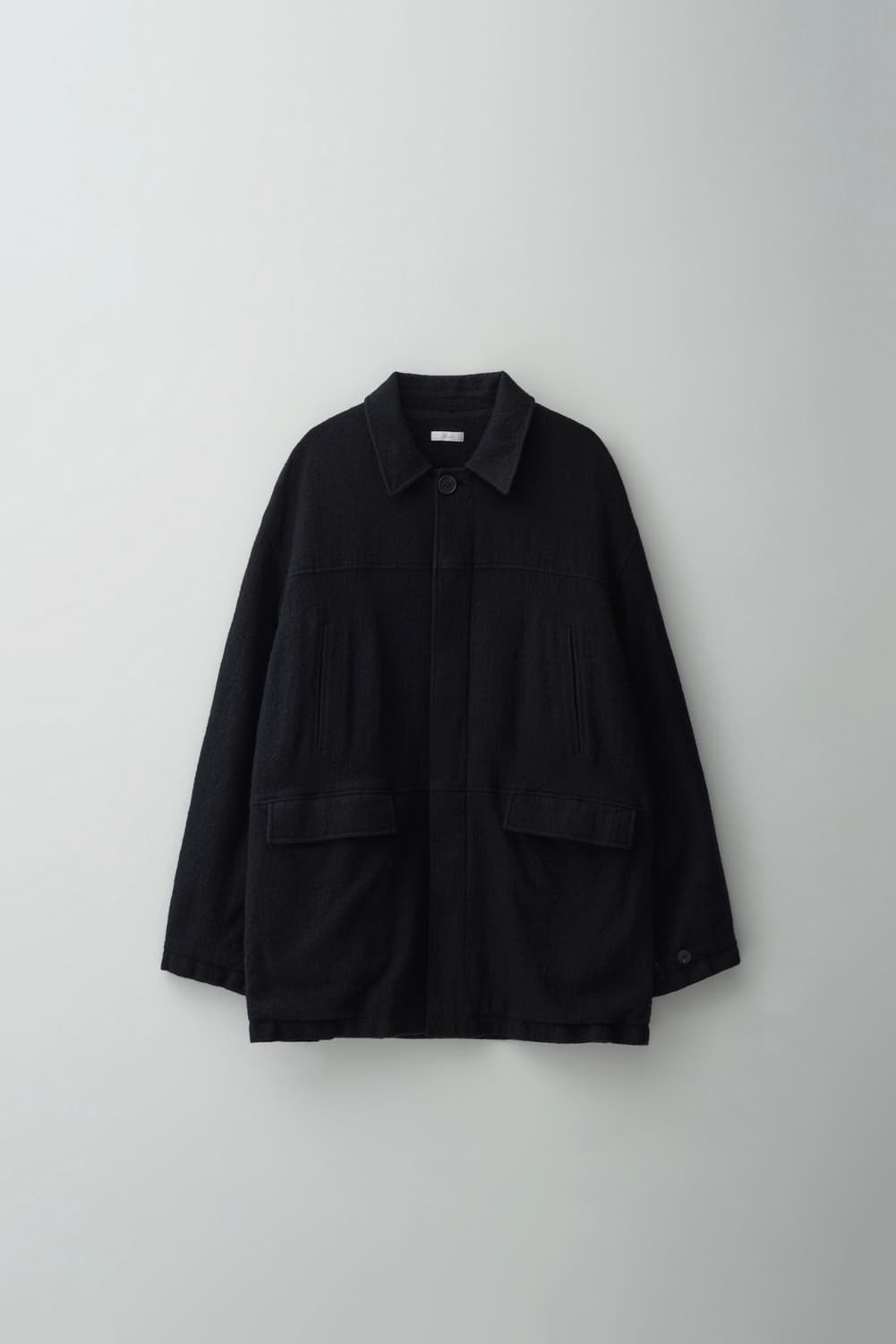 (3) 스틸네스 브러시드 울 카코트 블랙 상품이미지1