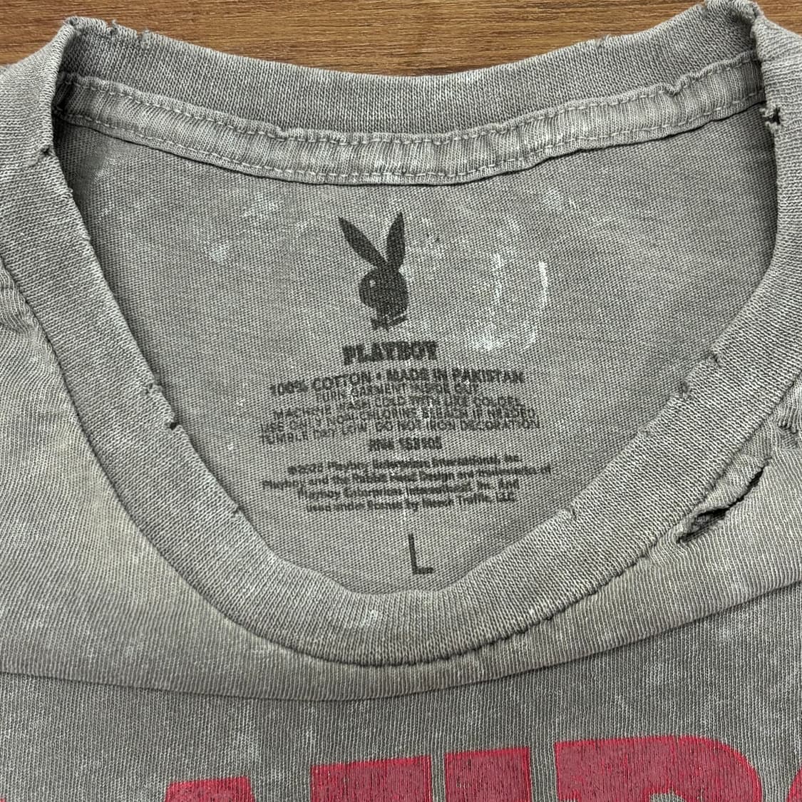 플레이보이 playboy 디스 웨스턴 부츠 반팔티 티셔츠 빈티지 팔리 l 상품이미지5