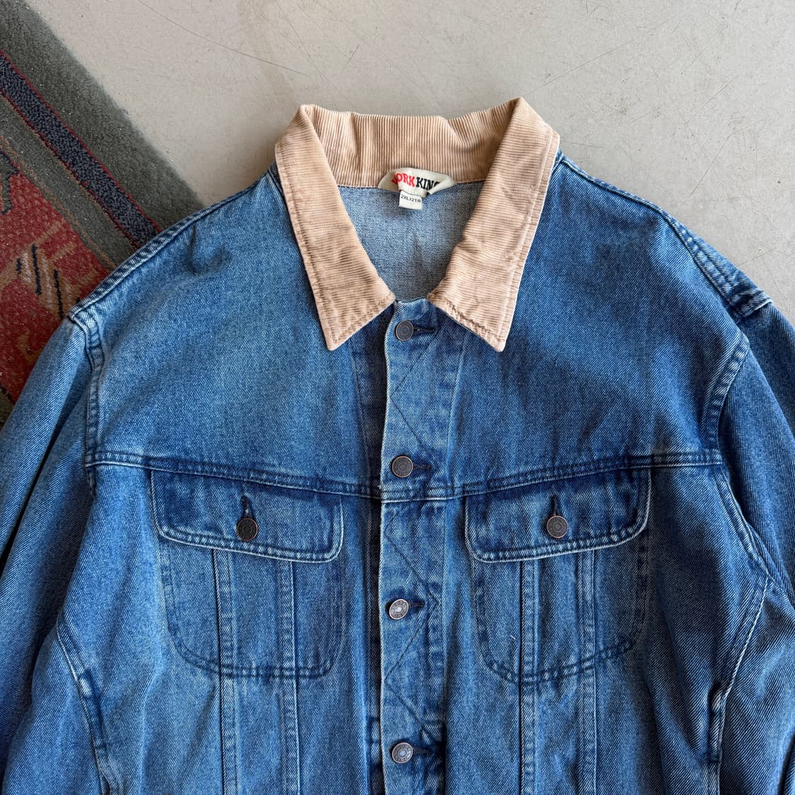 vtg 코듀로이 카라 트러커 자켓 상품이미지3