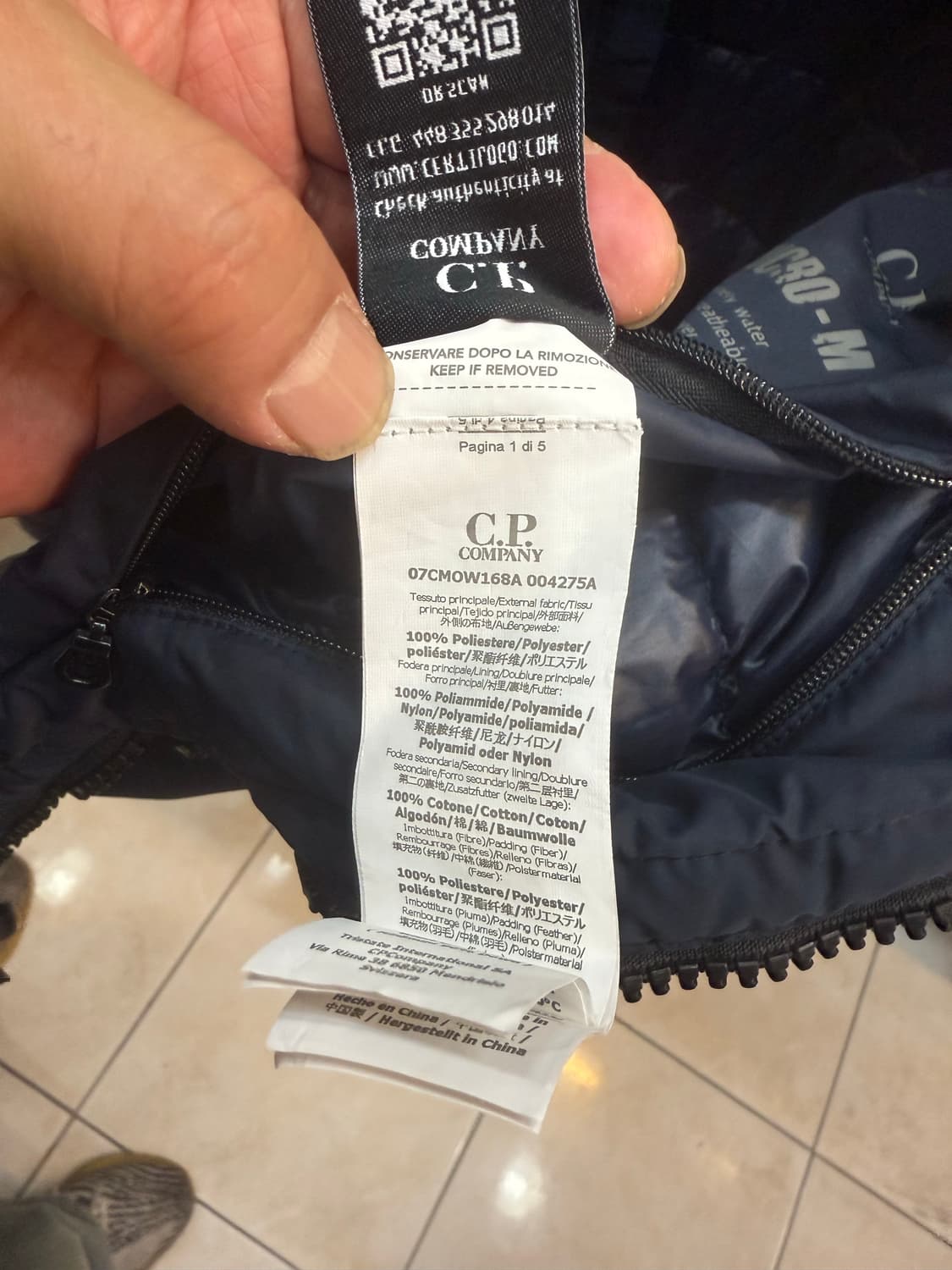 46/95 정품 cp컴퍼니 마이크로 M 후드 렌즈패딩 팝나 상품이미지8