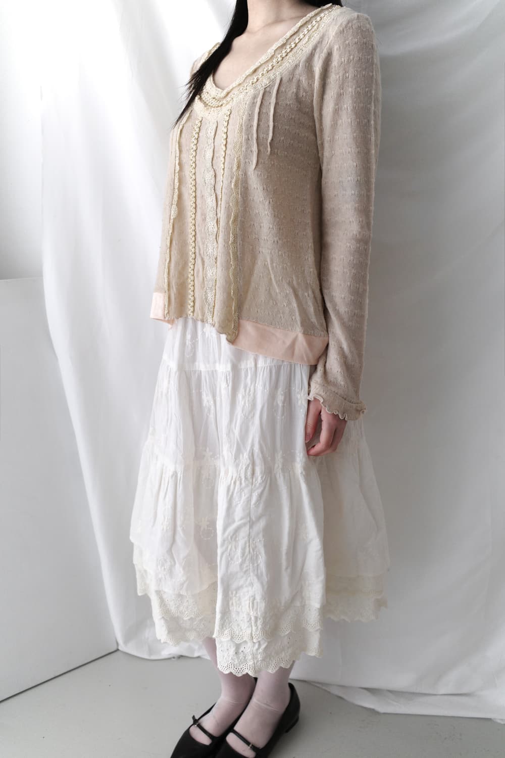 axes femme) lace knit T 상품이미지8