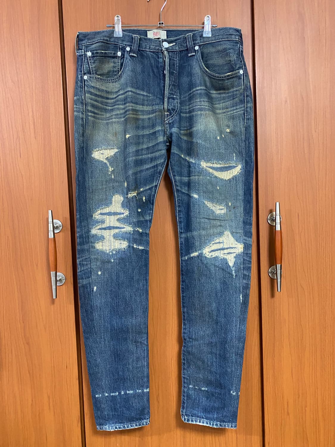 [LEVIS] 리바이스 501 기무라타쿠야 데님 34사이즈(폭수선o) 상품이미지1